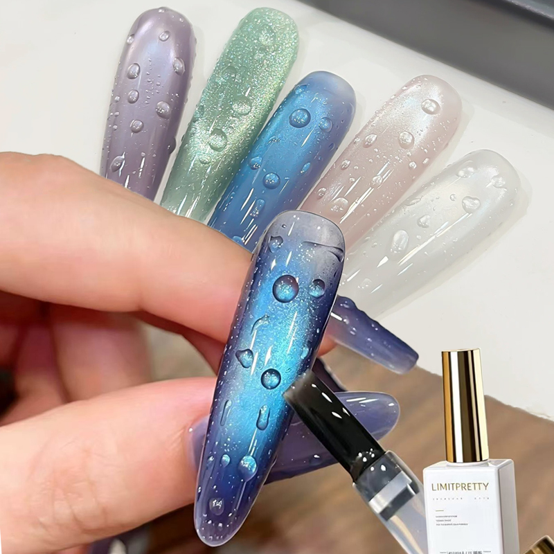 Cucumber Cooling Gel - Water Drop Nail Gel Set, 3D