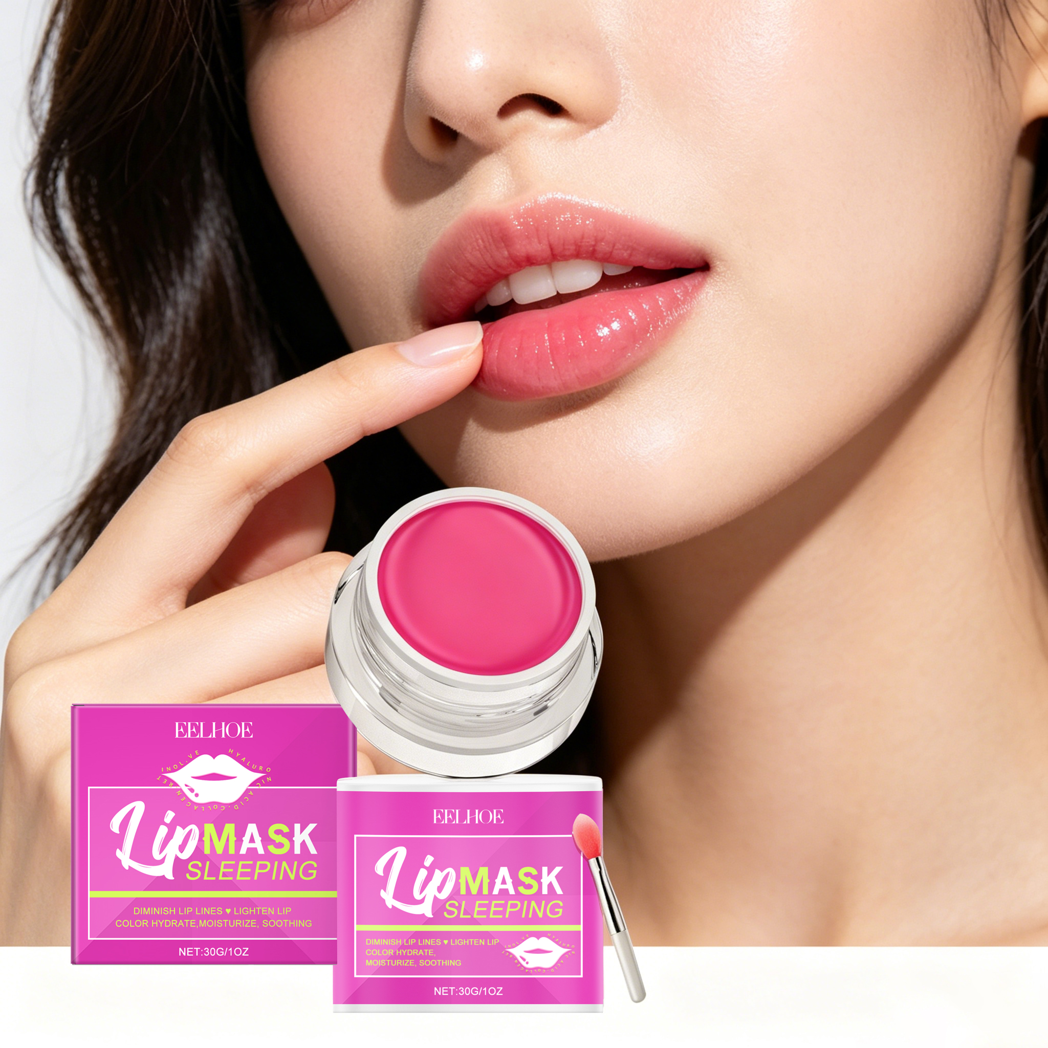 Skincare Pink - 30g Pink Lip Sleeping Mask Gentle