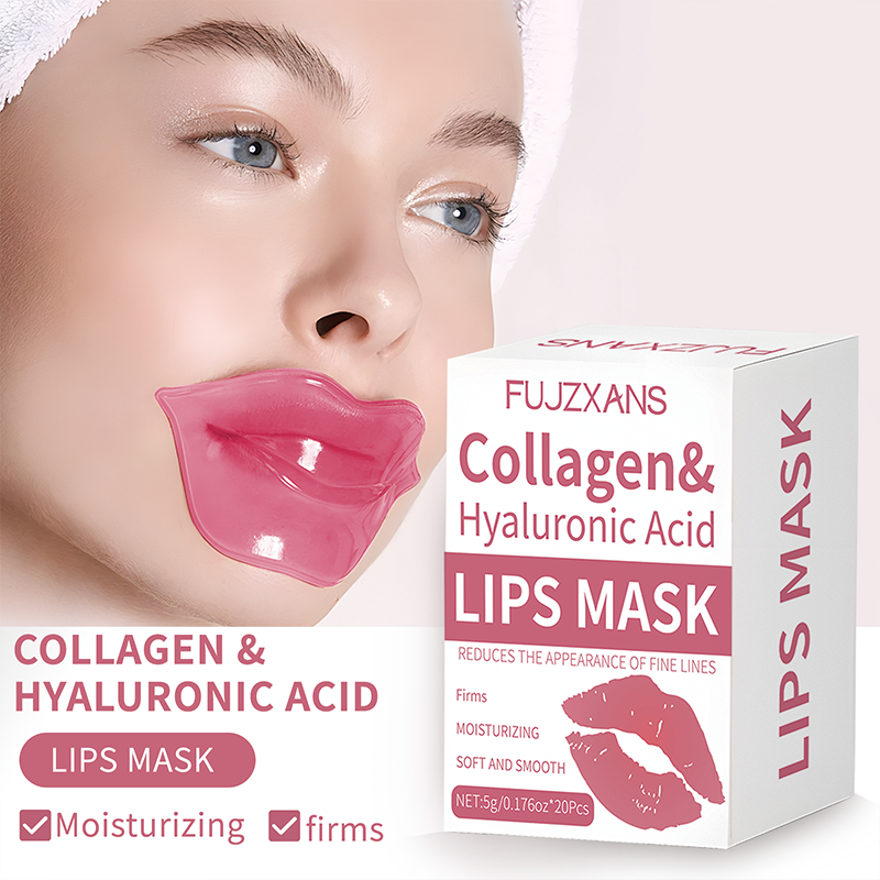 Skincare Pink - 20Pcs/Box Pink Lips Masks Sheets For
