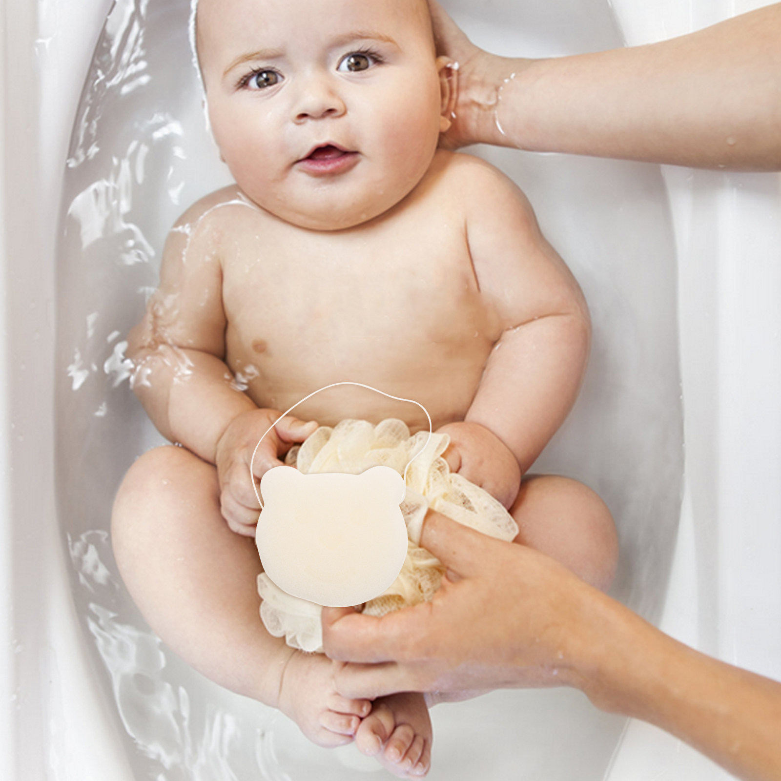Skincare Newborn - Soft Muslin Baby Bath Sponge for
