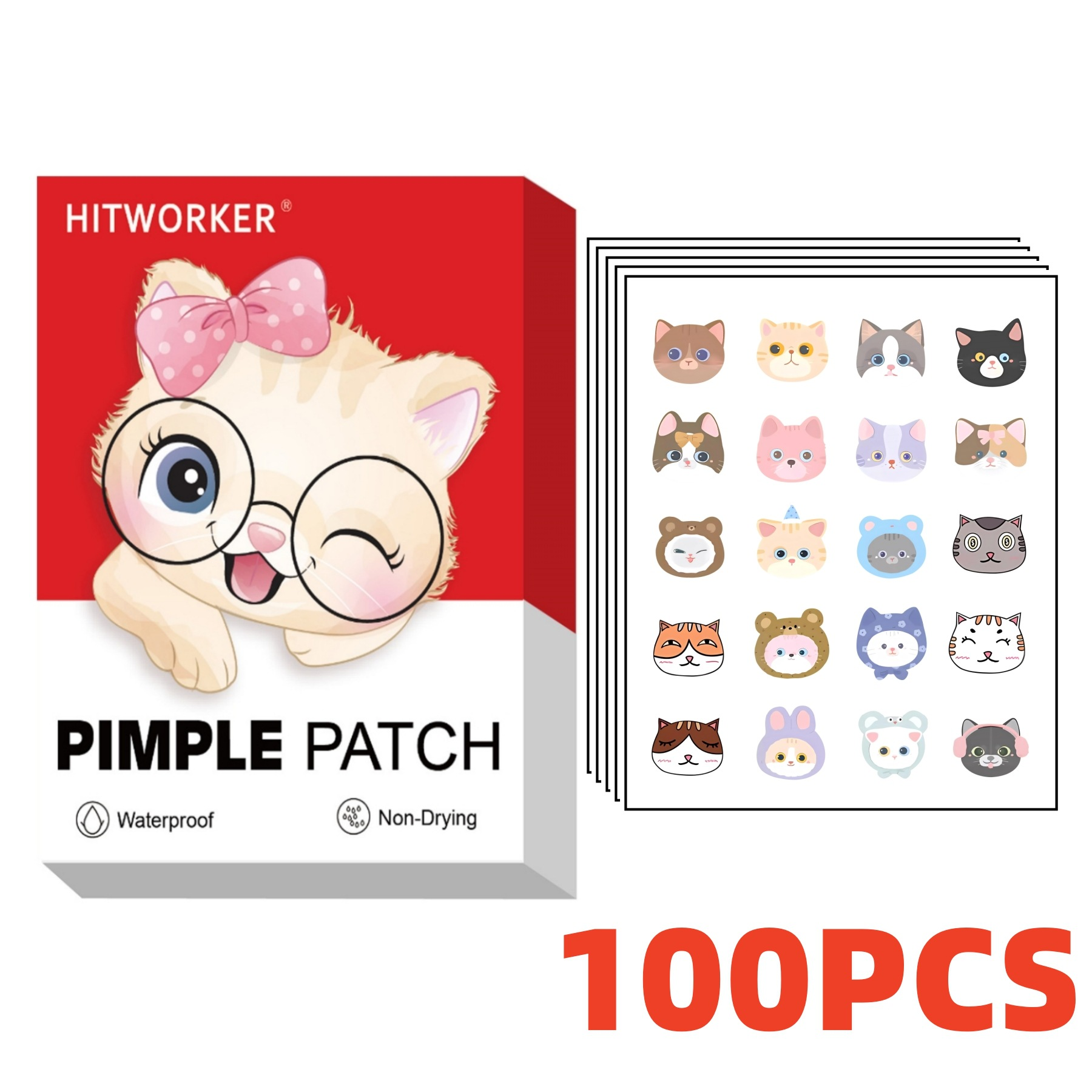 Skincare Gentle - Cartoon-designed tea tree oil acne patches.