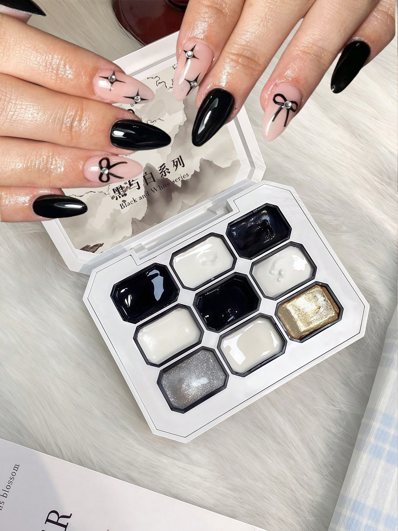 SJP 9-grid solid nail polish b - Cucumber Cooling Gel บทวิจารณ์และราคา
