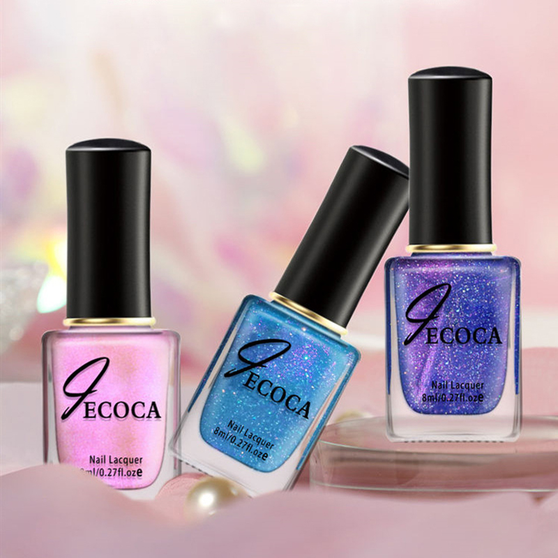 Laser Glitter Nail Polish Rain - Cucumber Cooling Gel บทวิจารณ์และราคา