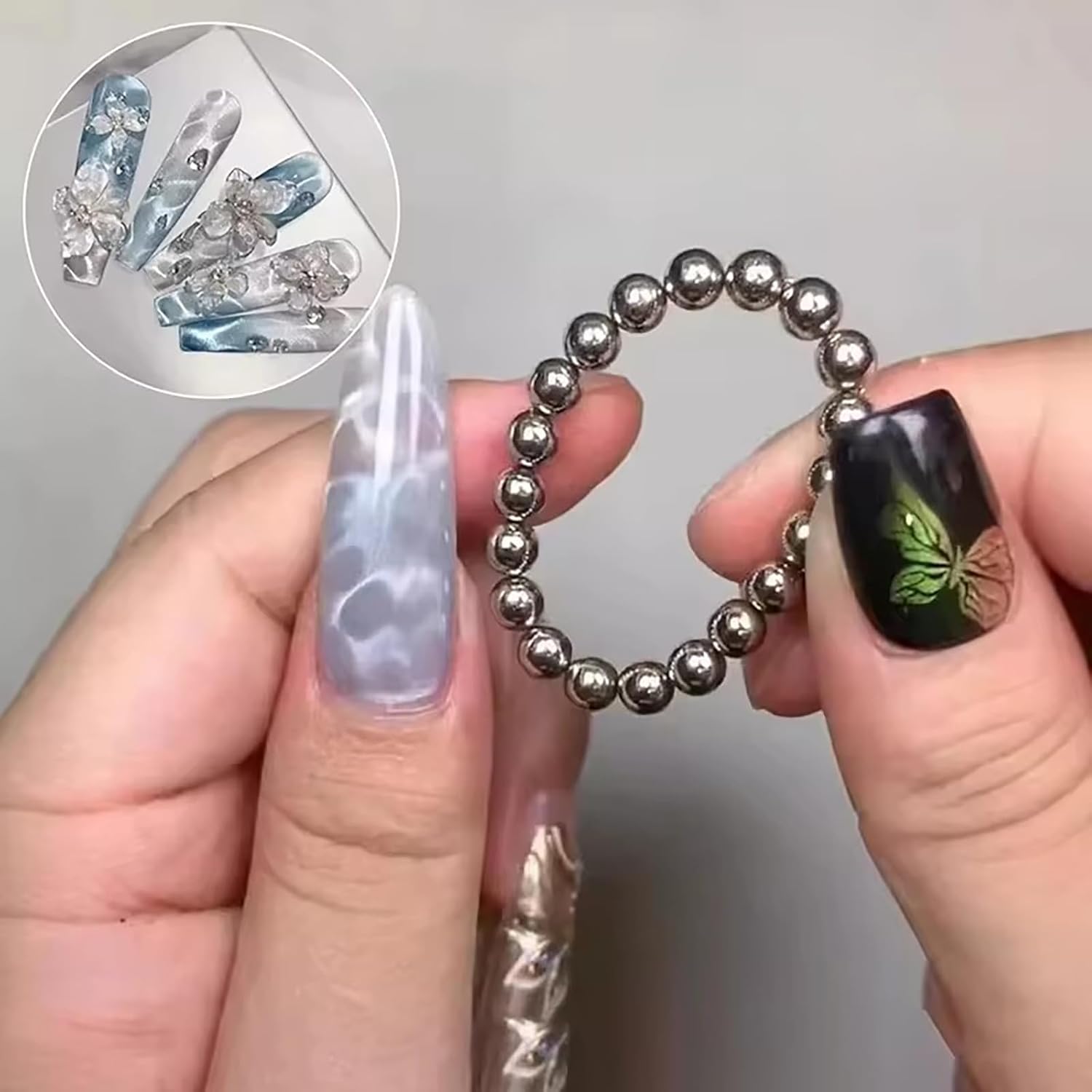 20pcs Round Nail Magnetic Bead - Cucumber Cooling Gel บทวิจารณ์และราคา