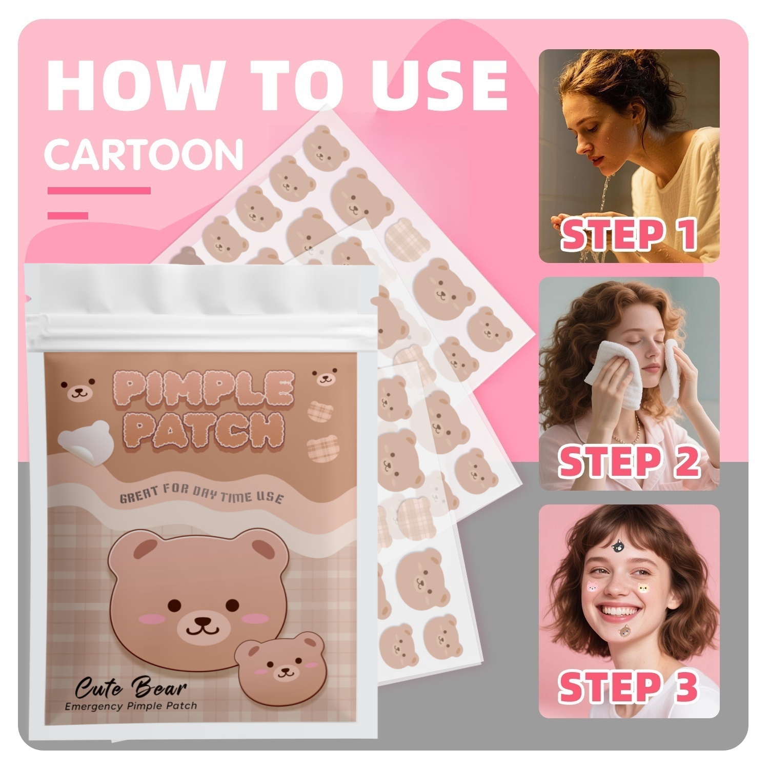 360PCS 3 types of adorable lit - Skincare Gentle บทวิจารณ์และราคา