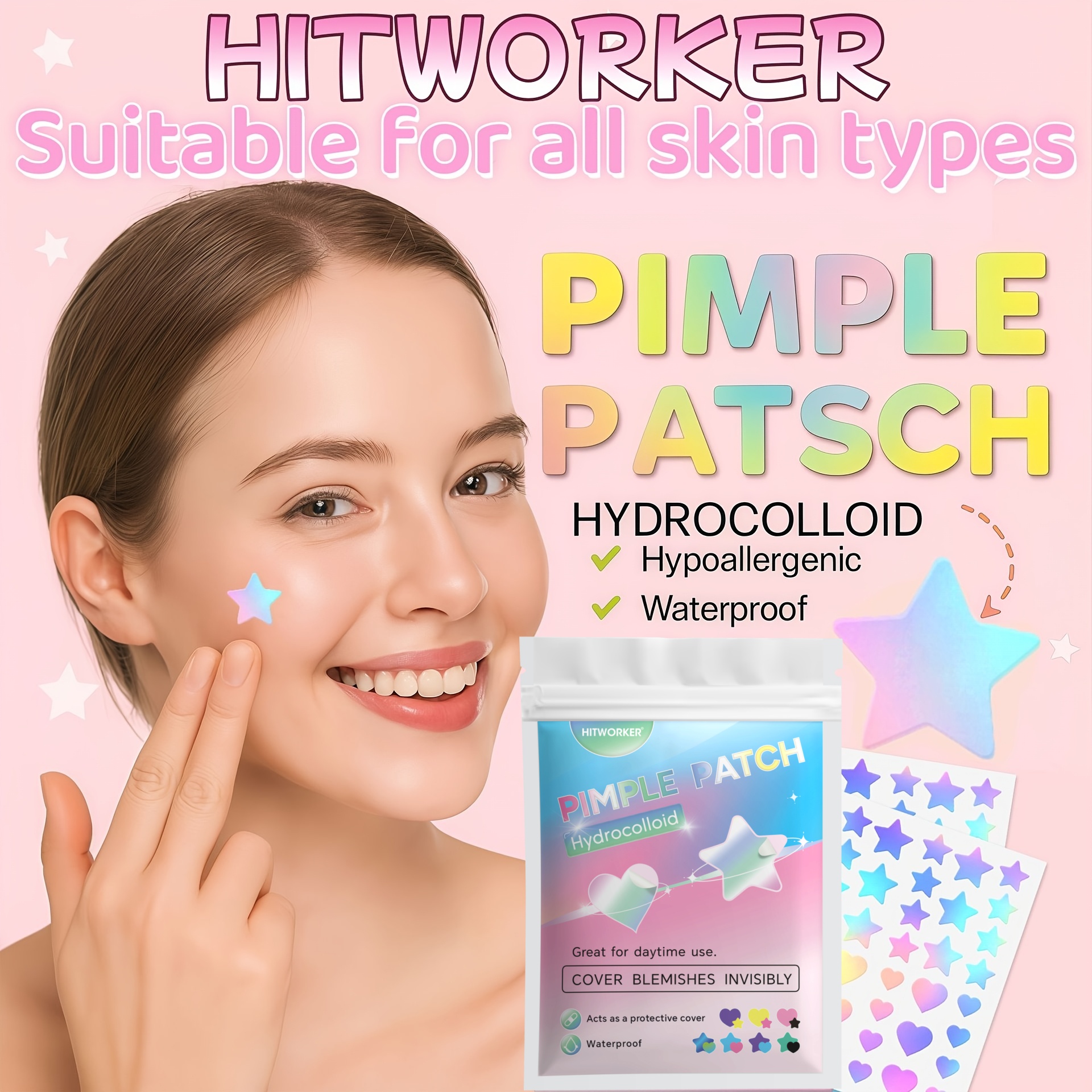 360pcs Colorful Acne Patches – - Skincare Gentle บทวิจารณ์และราคา