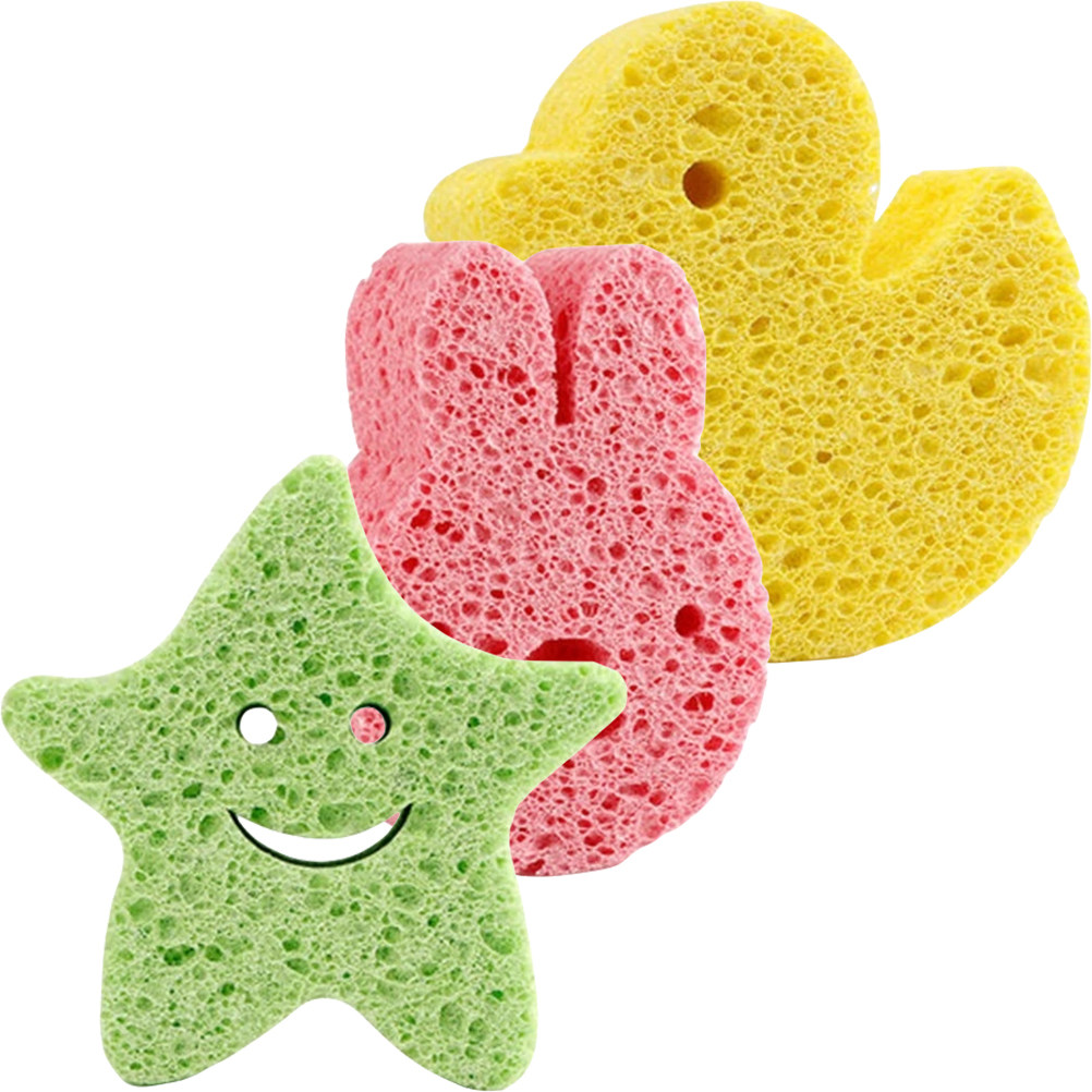 3Pcs Bath Sponge Set Gentle Ex - Skincare Newborn บทวิจารณ์และราคา