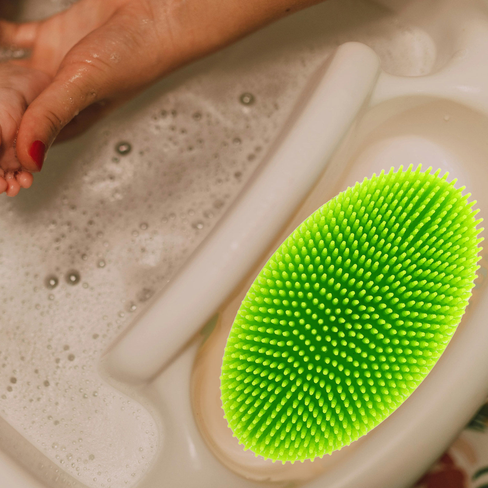 Baby Bath Brush Silicone Newbo - Skincare Newborn บทวิจารณ์และราคา