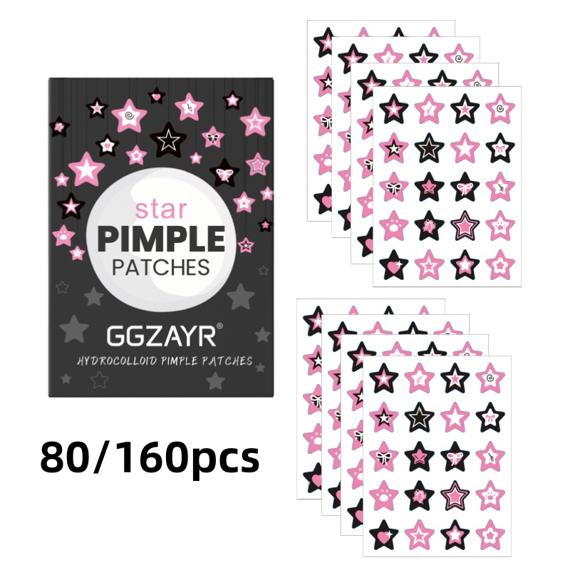80/160pcs Star Acne Patch Set  - Skincare Gentle บทวิจารณ์และราคา