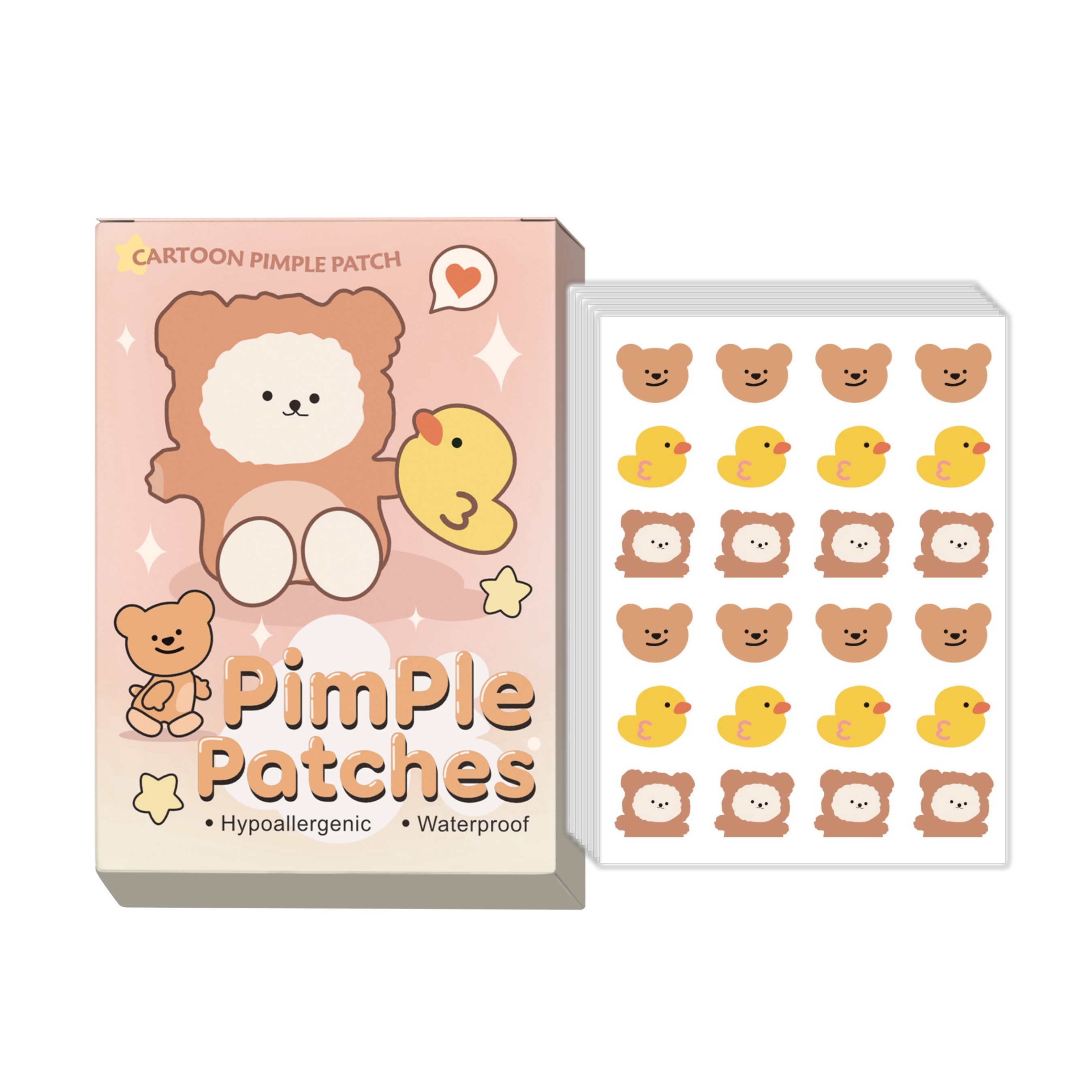 24 pieces of cartoon facial ac - Skincare Gentle บทวิจารณ์และราคา