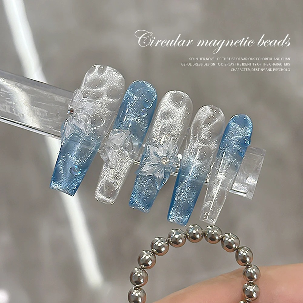 20Pcs Round Nail Magnet Beads  - Cucumber Cooling Gel บทวิจารณ์และราคา