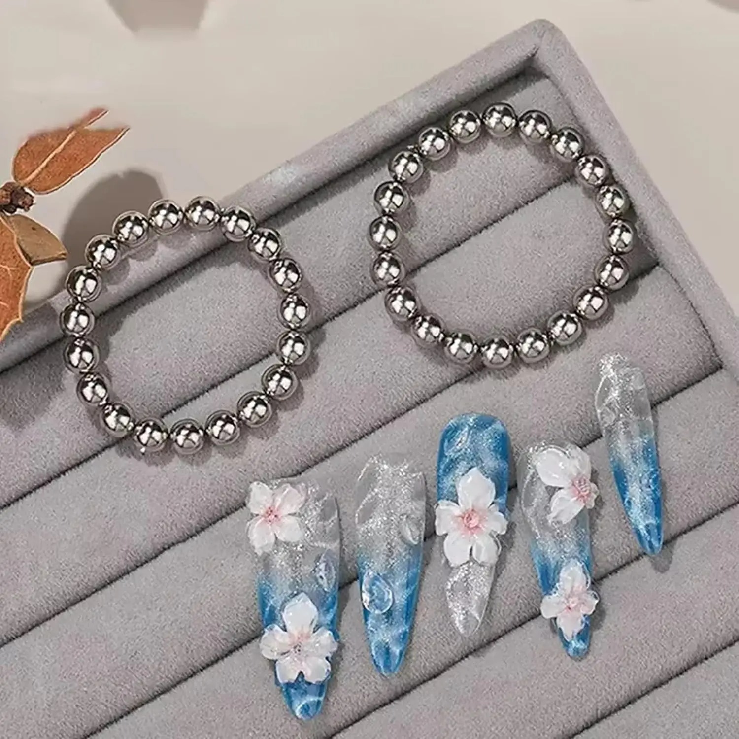 20Pcs Round Nail Magnet Beads  - Cucumber Cooling Gel บทวิจารณ์และราคา