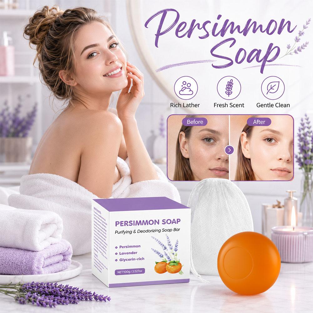 Persimmon lavender Soap Bar Pe - Skincare Gentle บทวิจารณ์และราคา