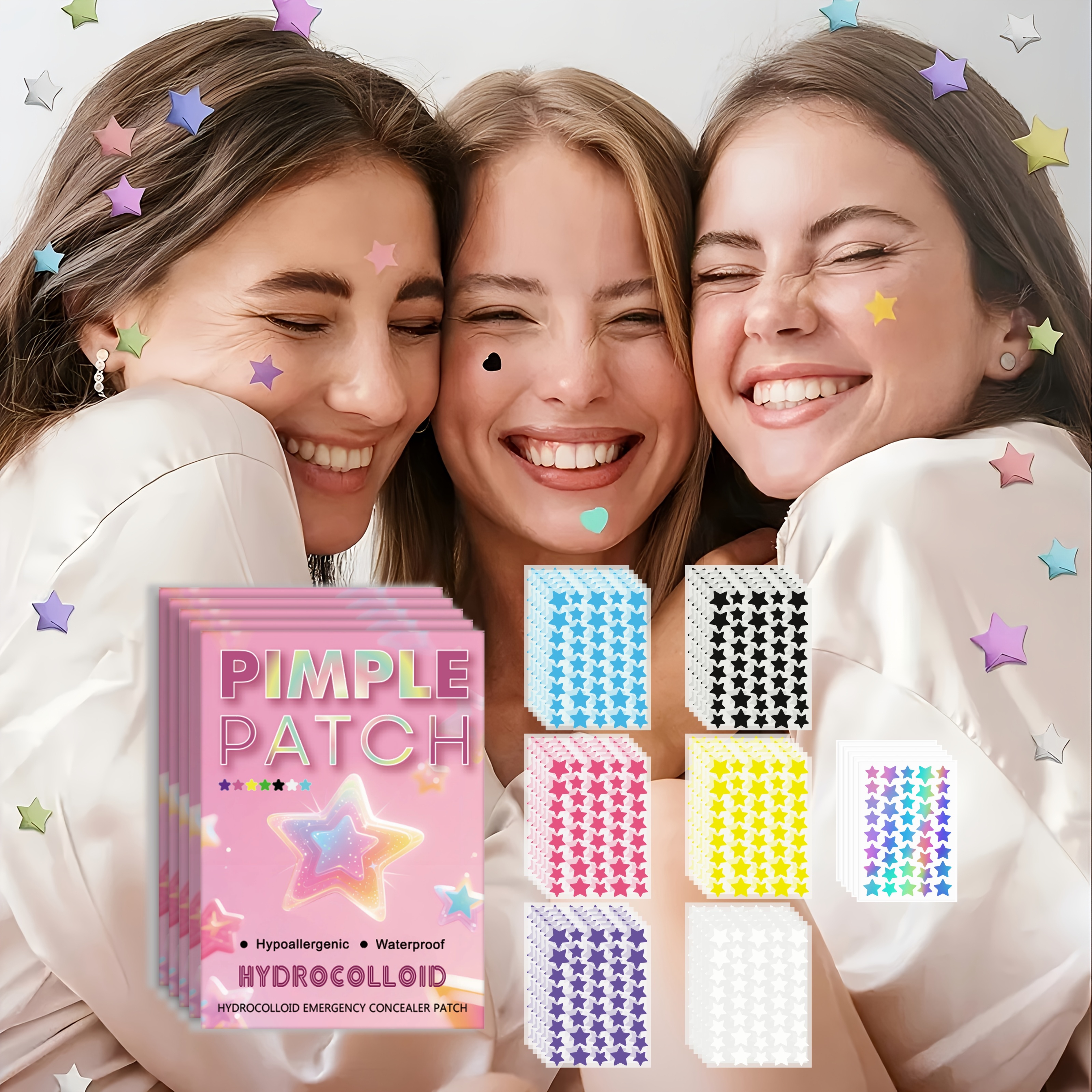 280pieces of multi-color star  - Skincare Gentle บทวิจารณ์และราคา