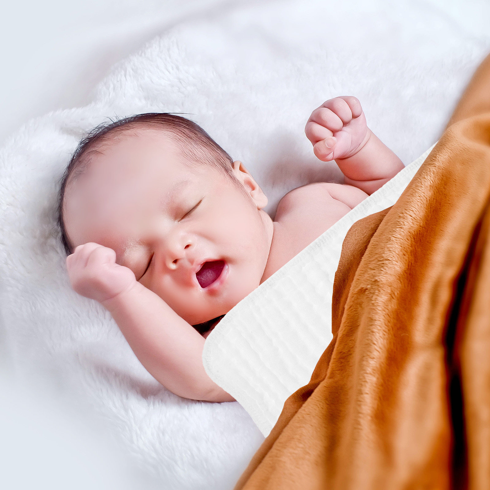 6Pcs Pure Cotton Baby Towels S - Skincare Newborn บทวิจารณ์และราคา
