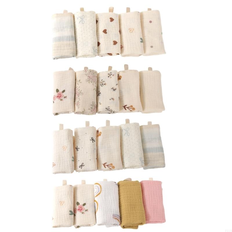 5Pcs/set Cotton Baby Burp Clot - Skincare Newborn บทวิจารณ์และราคา