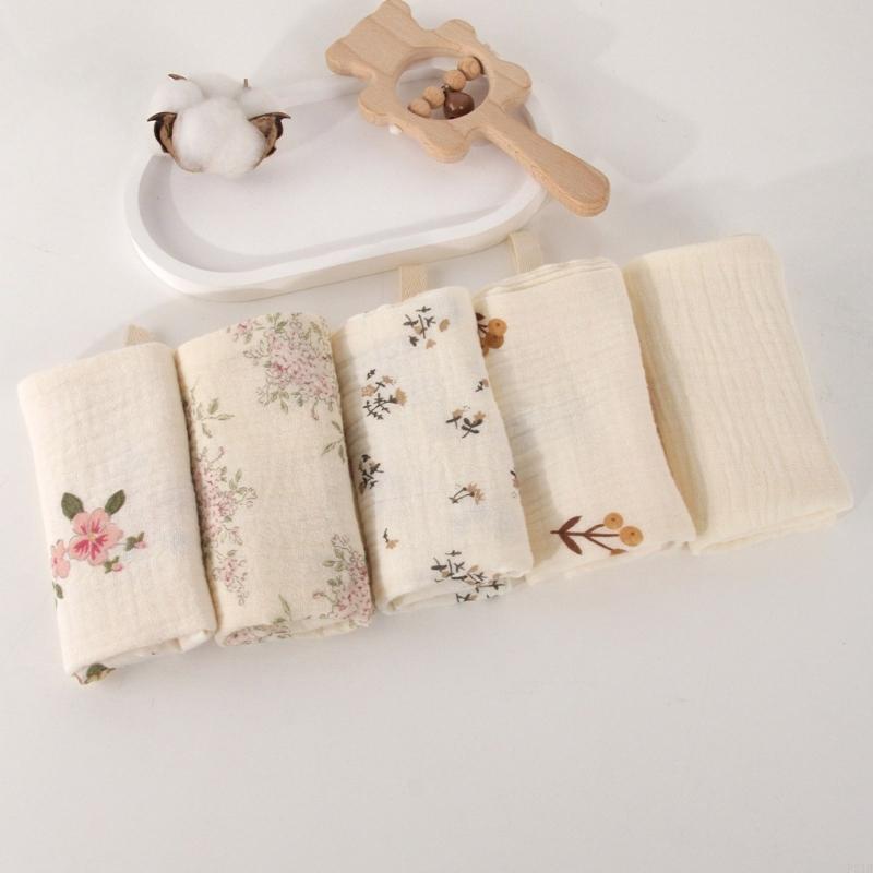 5Pcs/set Cotton Baby Burp Clot - Skincare Newborn บทวิจารณ์และราคา