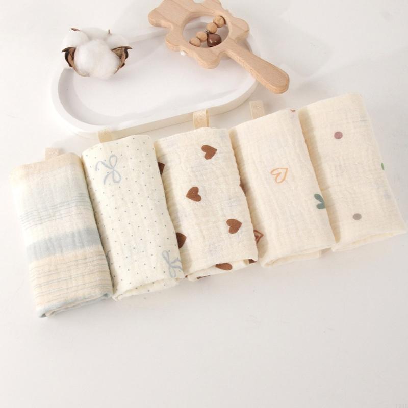 5Pcs/set Cotton Baby Burp Clot - Skincare Newborn บทวิจารณ์และราคา