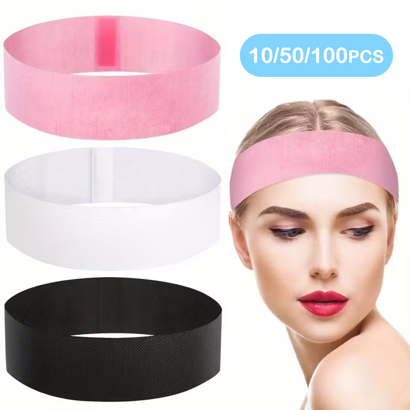 10/50/100pcs Disposable Headba - Skincare Pink บทวิจารณ์และราคา
