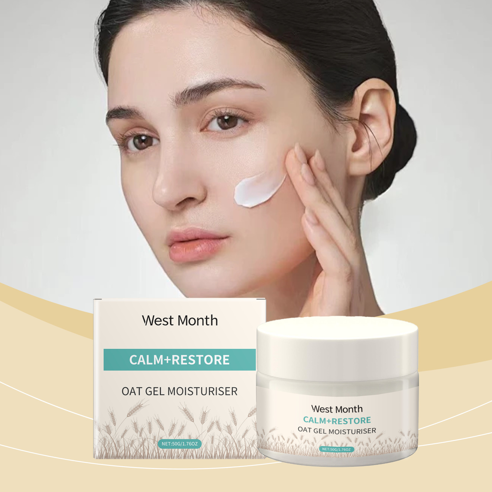50g Oat Moisturizing Face Crea - Skincare Oat บทวิจารณ์และราคา