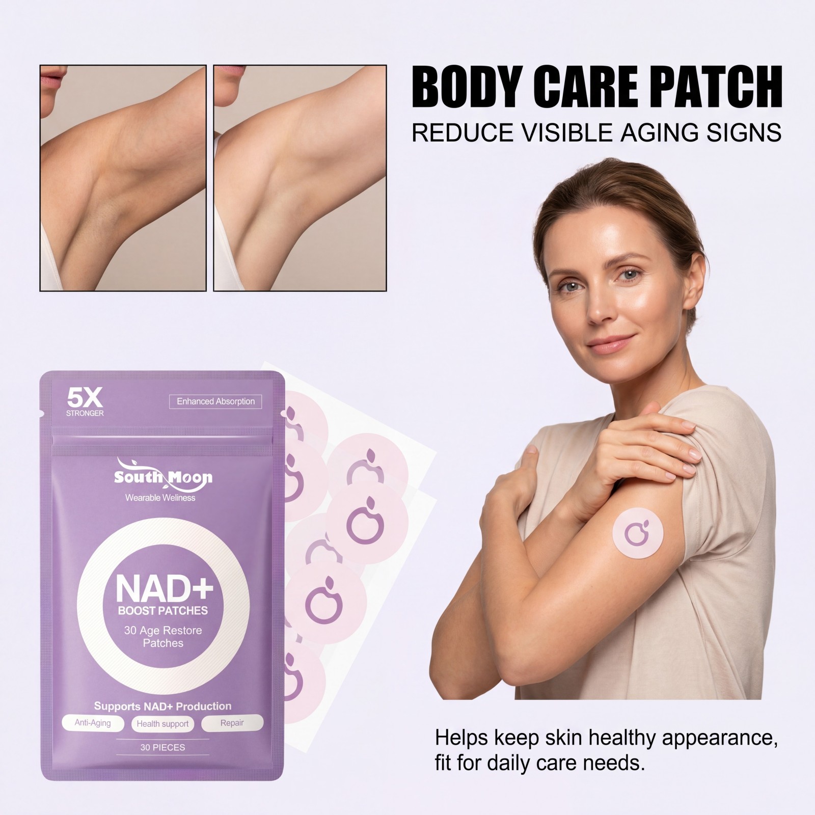 60/120pcs Body Care Patch Mois - Skincare Gentle บทวิจารณ์และราคา