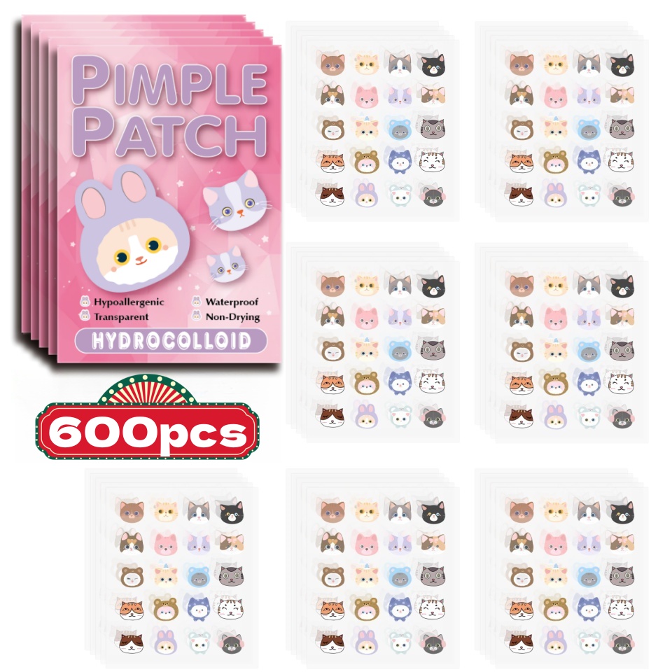 600pcs Cartoon acne patch, cut - Skincare Gentle บทวิจารณ์และราคา