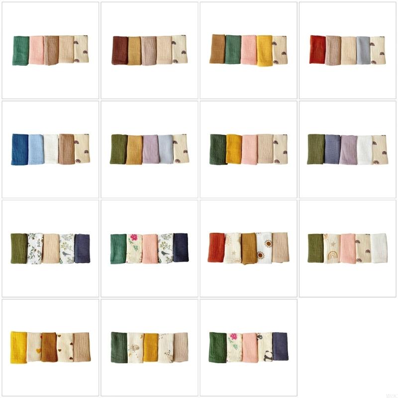 M89C 5 Pieces Soft Cotton Burp - Skincare Newborn บทวิจารณ์และราคา
