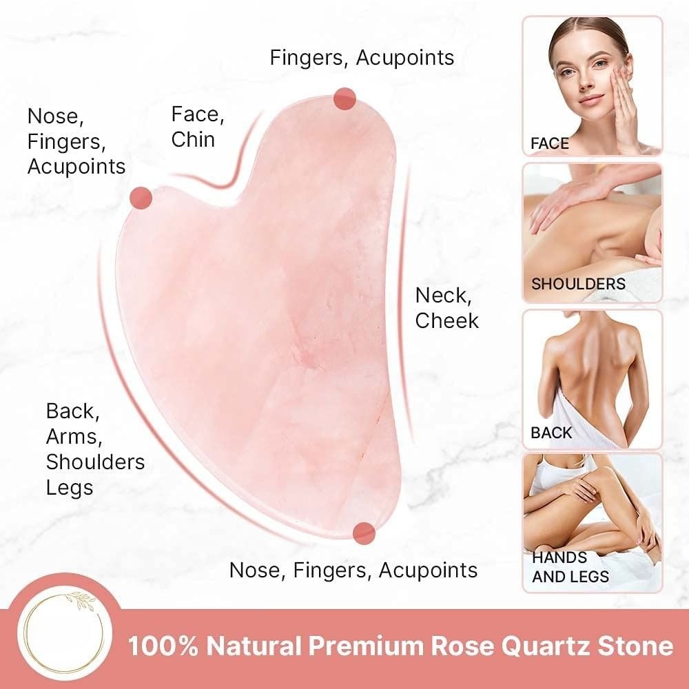 Gua Sha Jade Stone Gua Sha Mas - Skincare Pink บทวิจารณ์และราคา