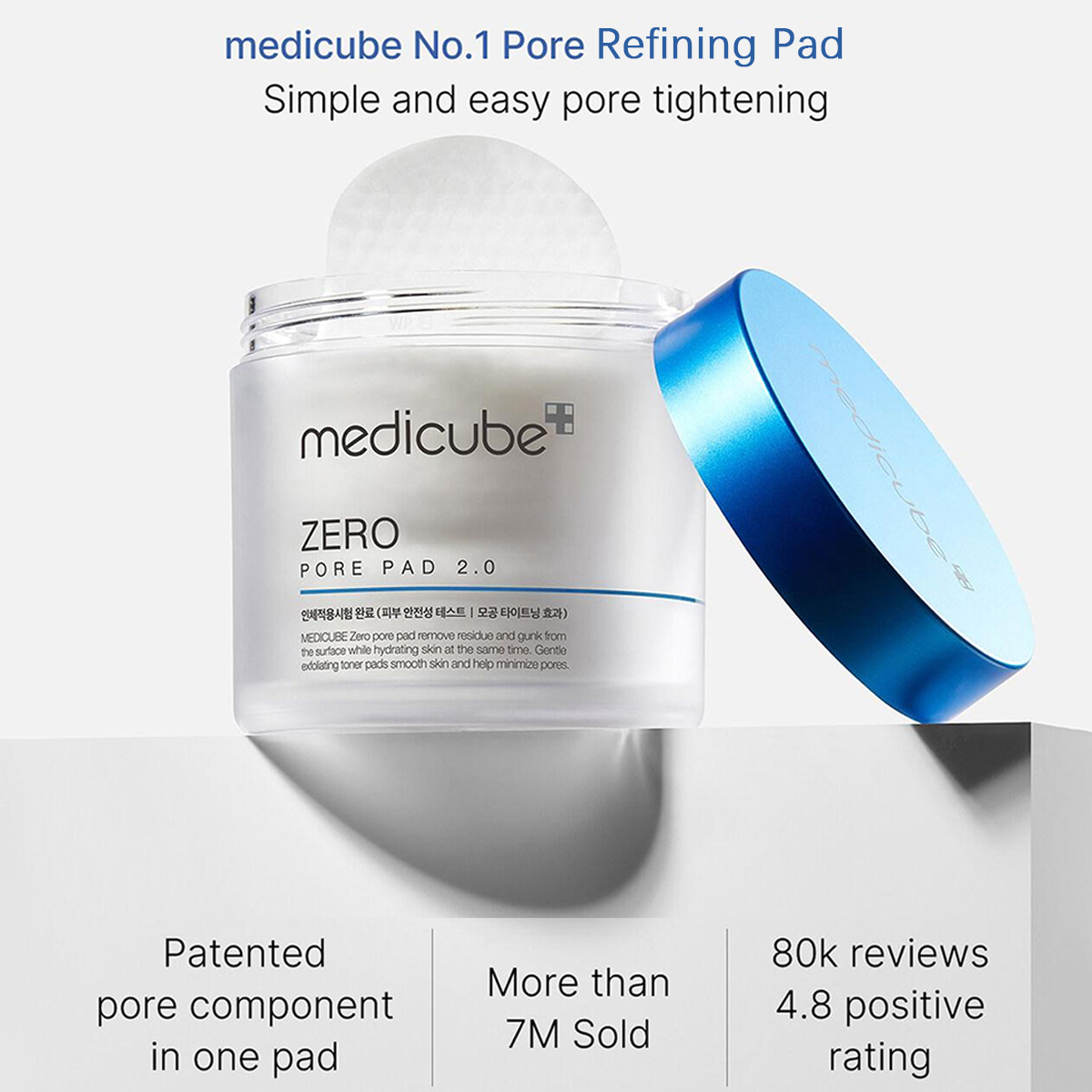 Medicube ZERO PORE PAD 2.0,Pre - Skincare Laneige บทวิจารณ์และราคา