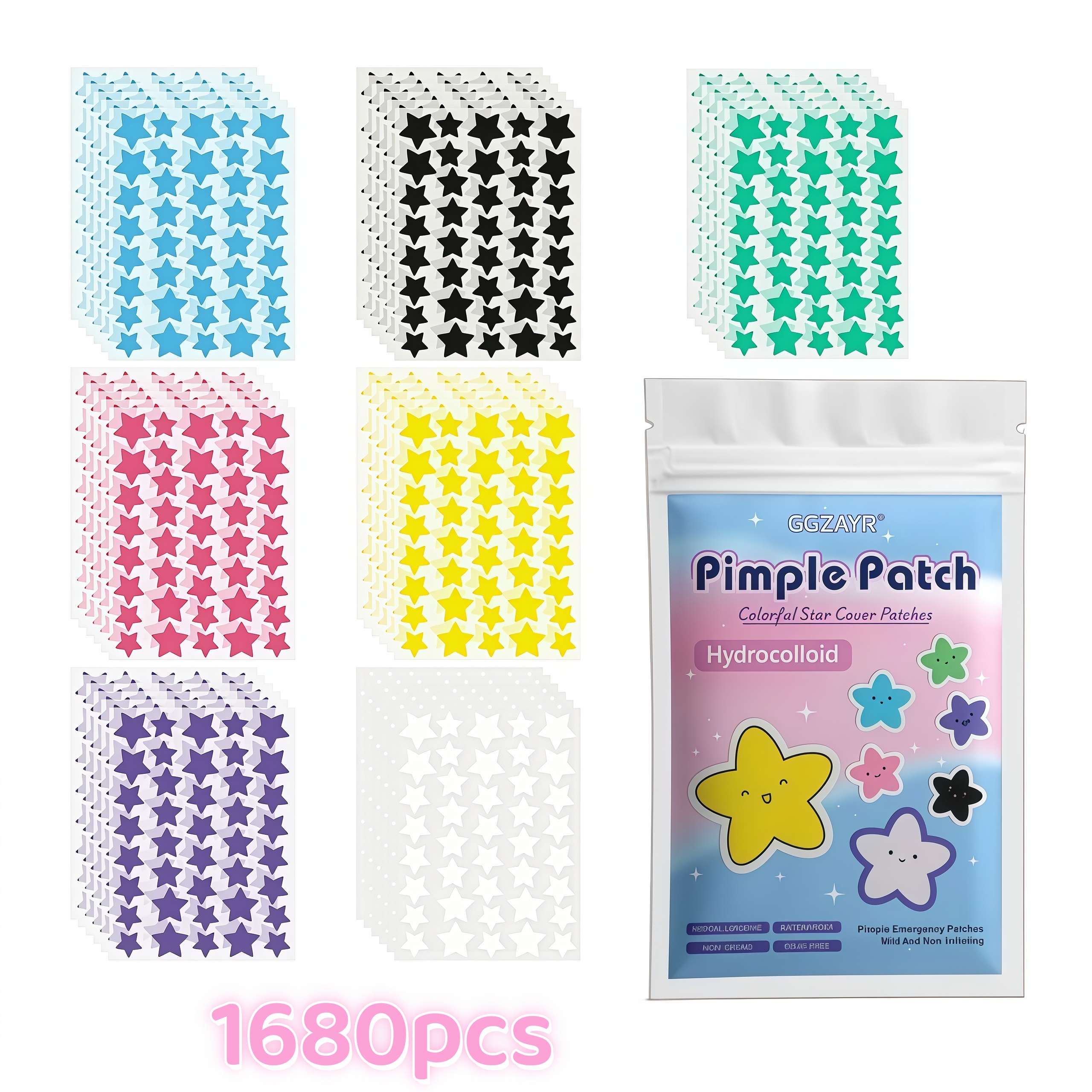 280/1120/1680pcs Seven-Color S - Skincare Gentle บทวิจารณ์และราคา