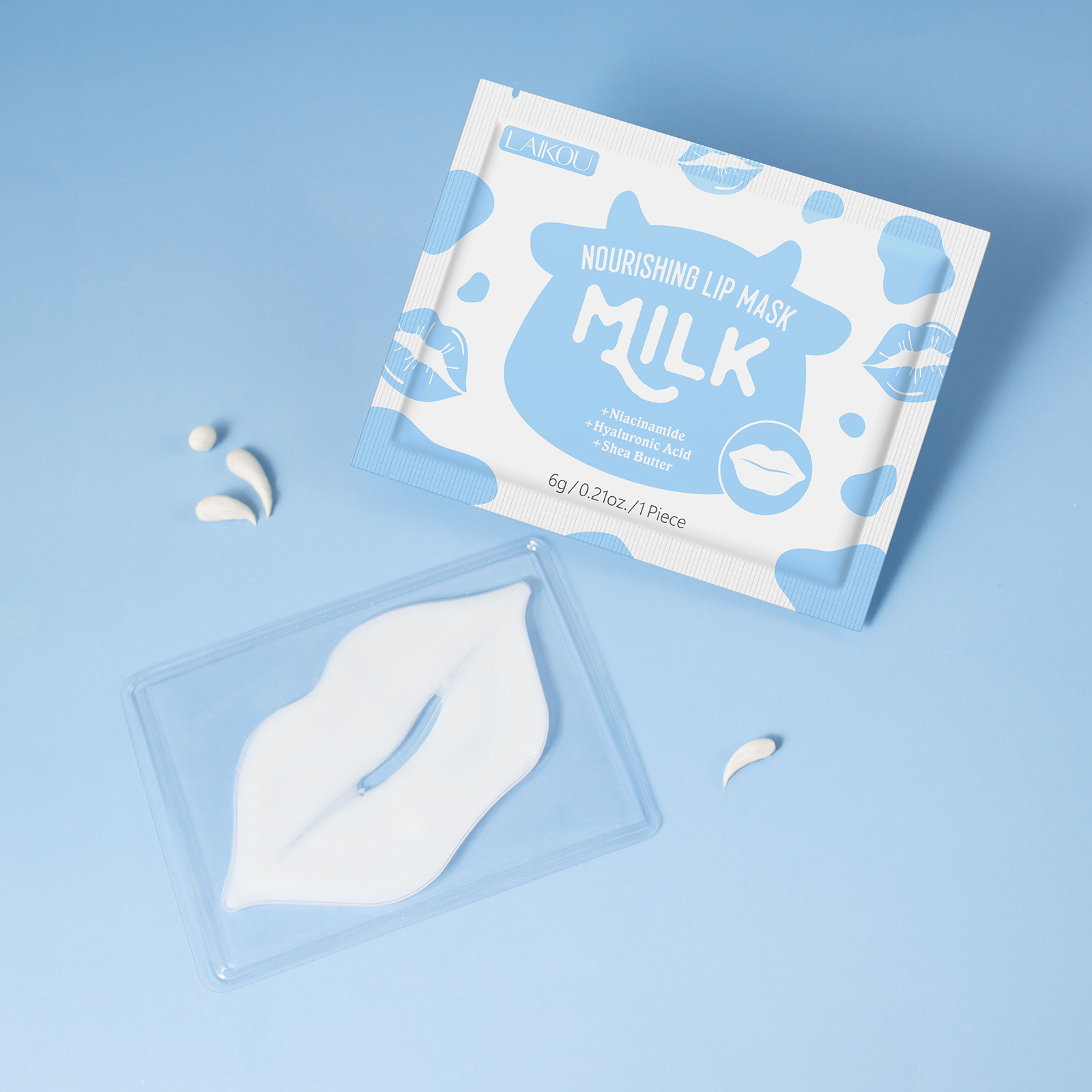 10pcs Milk Collagen Lip Mask L - Skincare Pink บทวิจารณ์และราคา