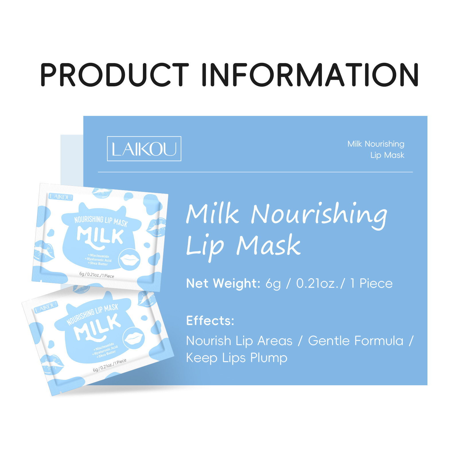 10pcs Milk Collagen Lip Mask L - Skincare Pink บทวิจารณ์และราคา